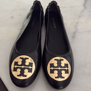 New Tory Burch Claire Ballet Flats Leather 7.5
